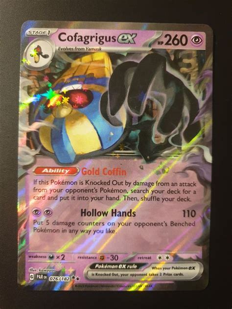 Pokemon Paradox Rift Cofagrigus Ex Nm Fr Kaufen