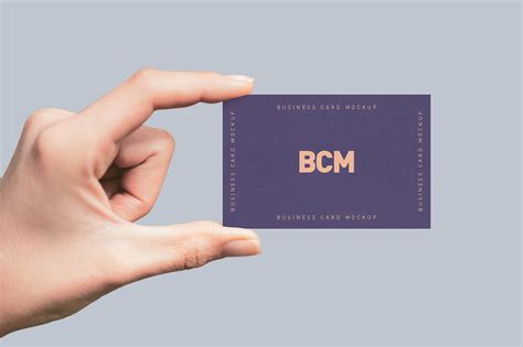 Hand Holding Business Card Mockup Free Psd Templates