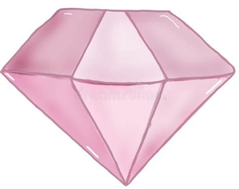 Pink Diamonds Clipart Gems Illustration Purple Minerals Design