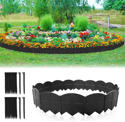 Lot De Bordures De Jardin Sans Creuser Avec Pointes D Ancrage Pour