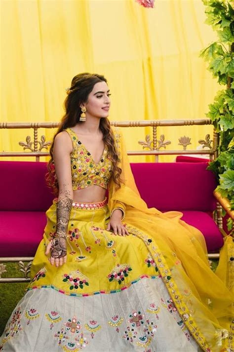 Trendy Haldi Outfit Ideas For The Bride Fashion Design Ideas