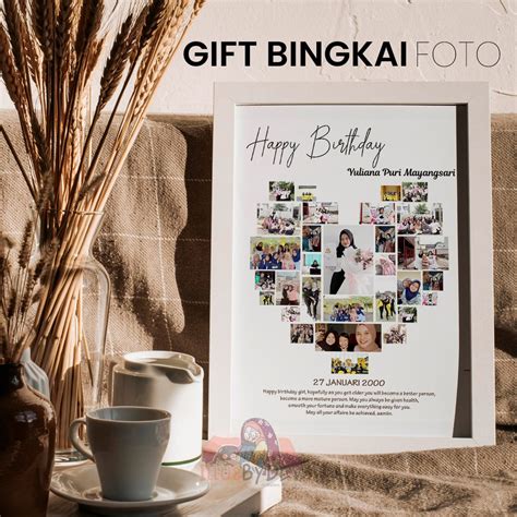 Jual New Produk Gift Ultah Mozaik Bingkai R Kado Ulang Tahun