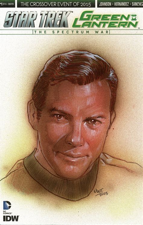 Captain James Tiberius Kirk In Ronald Shepherd S DC Sketch Covers