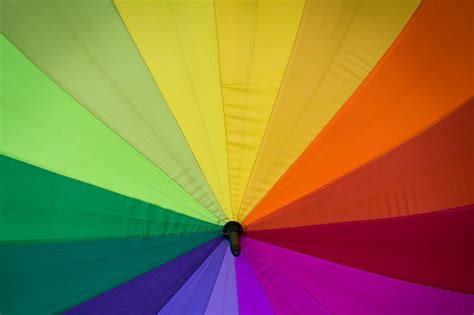 Premium Photo | Rainbow umbrella