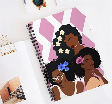 African American Women Spiral Notebook Black Girl Journal Black Girl Magic T For A Black