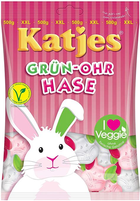 Katjes Gr N Ohr Hase Gr Nohrhase X G Beutel Vegetarisch