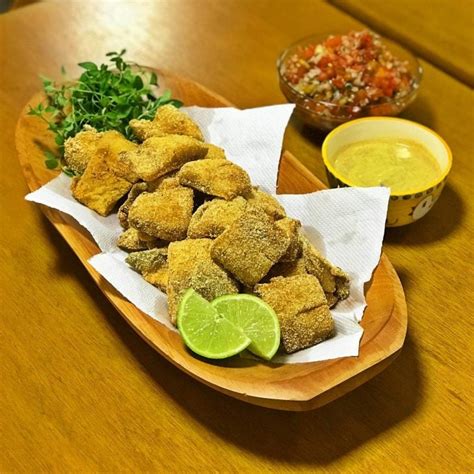 Pescadinha empanada no fubá Receiteria