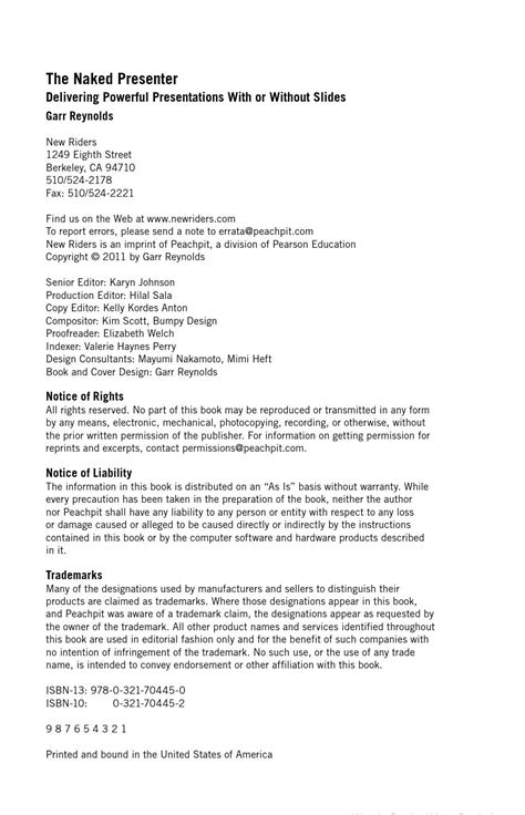 Garr Reynolds The Naked Presenter By Matthew Tucker Issuu