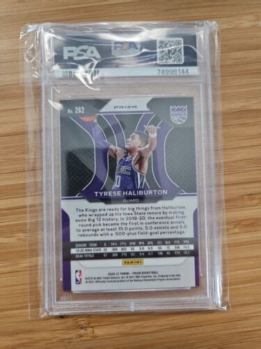 2020 21 Panini Prizm Ruby Wave Prizm 262 Tyrese Haliburton Tyrese