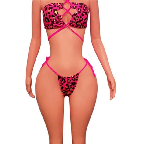 Cheetah Print Bikini Etsy