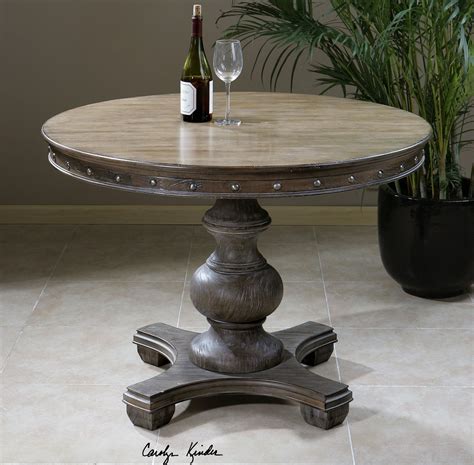 Sylvana Round Pedestal Kitchen Table 42" | Zin Home