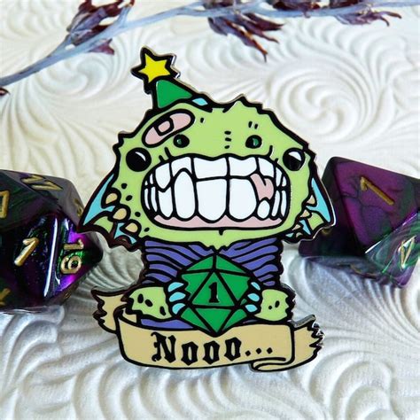 Dnd Enamel Pin Etsy