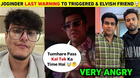 Thara Bhai Joginder Last Warning 🤯 To Triggered Insaan And Elvish Yadav Friend Faridabad Rockers