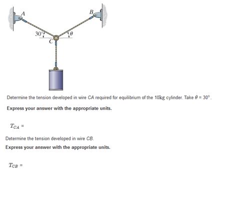 Solved Determine The Tension Developed In Wire CA Required Chegg