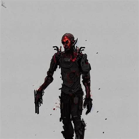 sci - fi zombie character concept design ， trending on | Stable ...