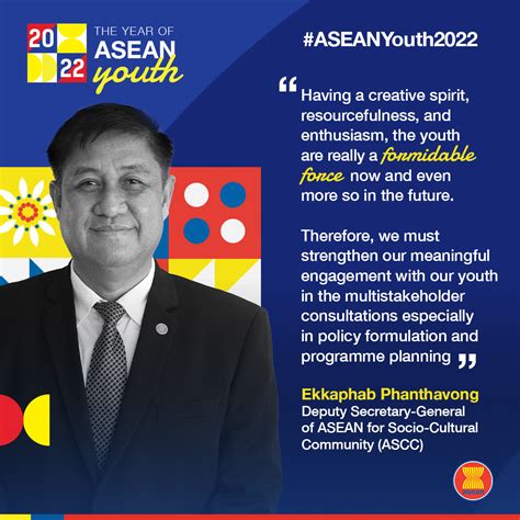 Asean On Twitter Deputy Secretary General Of Asean For Socio Cultural