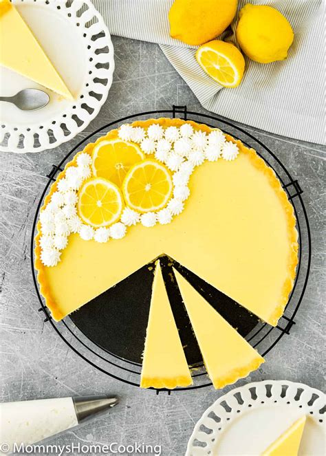 Easy Eggless Lemon Tart Mommys Home Cooking