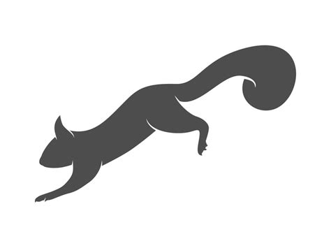 squirrel vector silhouette 21623296 Vector Art at Vecteezy