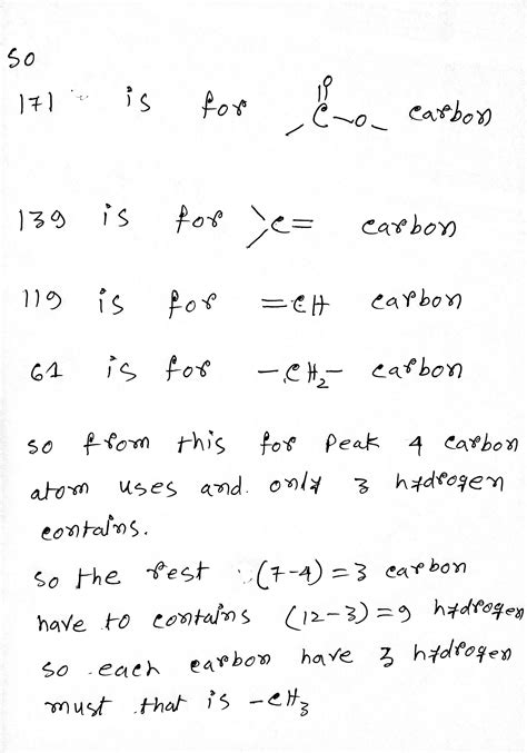 Solved The Proton NMR Spectrum Of A Compound With Formula C 7 H 12 O 2