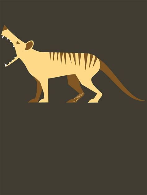 Extinct Thylacine Tasmanian Tiger T Shirt By Bridge8 Aff Spon