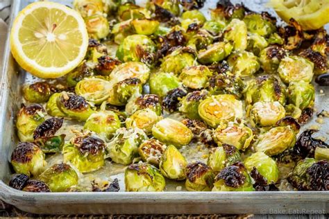 Roasted Brussel Sprouts With Lemon And Garlic Recipe