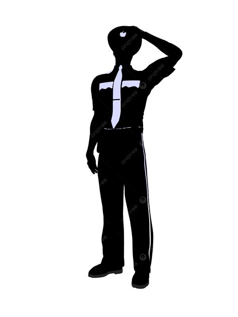 Male Police Officer Silhouette Man Enforcement Police Force Png