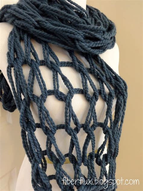 Free Knitting Pattern Arm Knit Tassel Scarf Fiber Flux