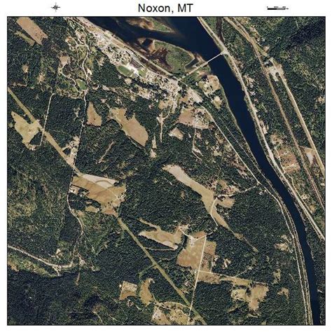 Aerial Photography Map of Noxon, MT Montana