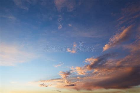 Panorama Of Daytime Sky With Clouds Sunset Sky Background Daylight