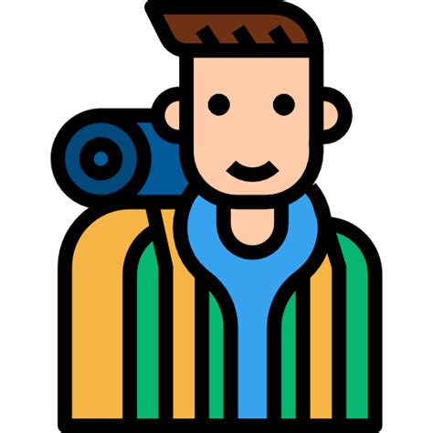 Backpacker Turkkub Lineal Color Icon