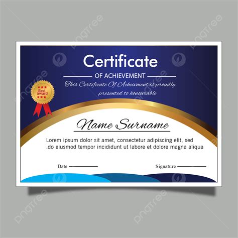 Modern Gold Certificate Template Template Download on Pngtree