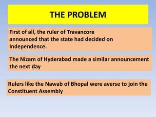 Integration Of Princely States PPT