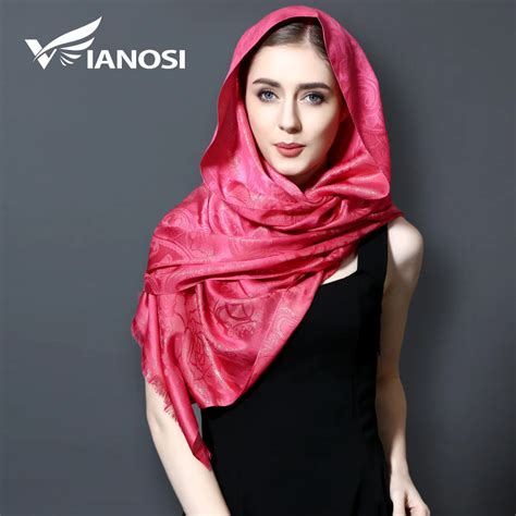 Buy [vianosi] 2017 Tassel Silk Scarf Women Luxury Shawl Long Scarf Cotton