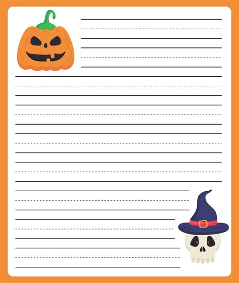 Halloween Writing Paper 15 Free Pdf Printables Printablee