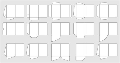 Papers Pocket Folder Templates Document Folders Cutting Template A4