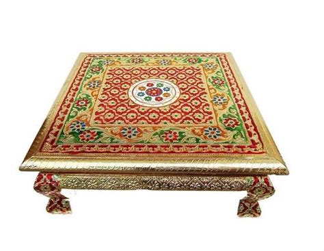 Gold Bajot Wooden Chowki At Rs 500 Piece In Junagadh ID 2852297872888