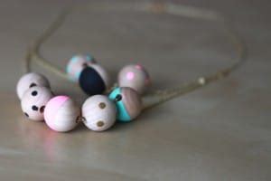 Painted Wood Necklace Tutorial See Kate Sew