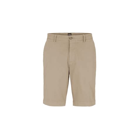 Hugo Boss Slice Short Open Beige Slim Fit Chino Shorts Clothing From N22 Menswear Uk