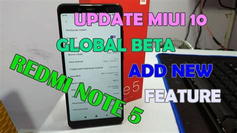 Update Miui Global Beta Redmi Note Ada Fitur Baru Youtube