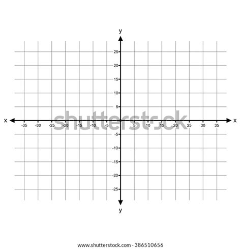 Cartesian Coordinate System Vector Stock Vector Royalty Free