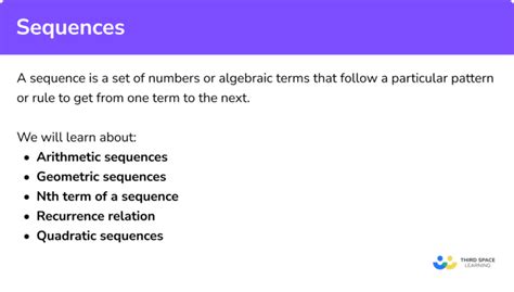 Sequences Gcse Maths Steps Examples And Worksheet