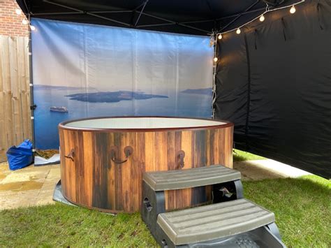 Santorini Greece Hot Tub And Gazebo Party Package Weekend Hire