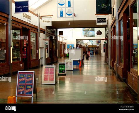 Empty shopping center, Atlantic Village, Bideford, Devon Stock Photo ...