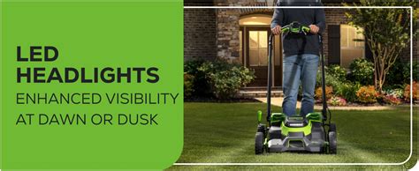 Greenworks 80v 25 Brushless Cordless Self Propelled Dual Blade Lawn Mower Led