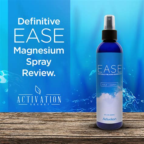 Ease Magnesium Spray Review Activation Secret