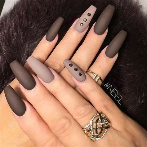 The Brown Matte Nails Designs Are So Perfect For Fall Hope They Can