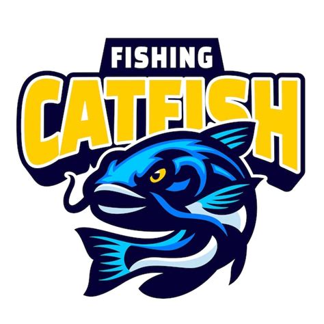 Premium Vector Cartoon Catfish Mascot Logo Design