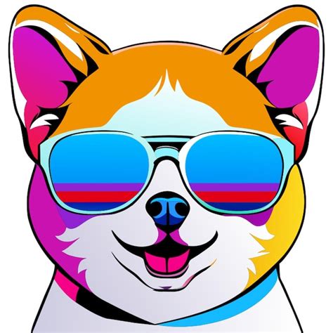 Vector de camiseta gráfica de un lindo perro feliz con gafas de sol