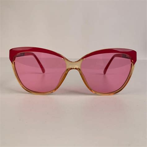 Christian Dior Vintage Cat Eye Pink Optyl Sunglasses Mod 2339 57 14mm For Sale At 1stdibs