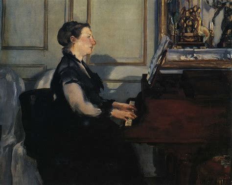 Madame Manet Al Piano Opera Di Edouard Manet